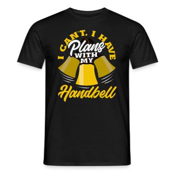 Choral Musical Instrument Hand Bell - Men's T-Shirt - black - Front - AI Model Male 178 light (178cm)