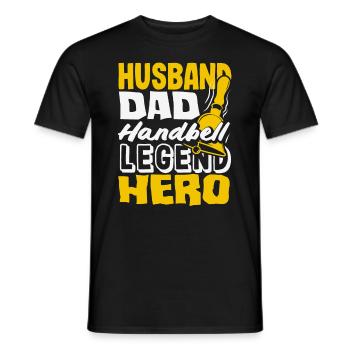 Choral Musical Instrument Hand Bell - Men's T-Shirt - black - Front - AI Model Male 178 light (178cm)