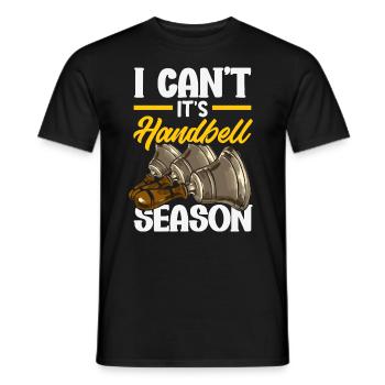 Choral Musical Instrument Hand Bell - Men's T-Shirt - black - Front - AI Model Male 178 light (178cm)