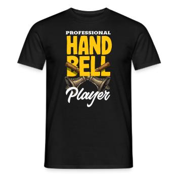 Choral Musical Instrument Hand Bell - Men's T-Shirt - black - Front - AI Model Male 178 light (178cm)