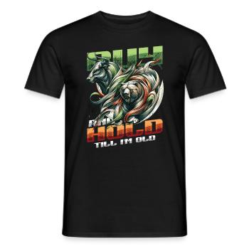 Finanzielle Freiheit Aktien Investor Börse - Männer T-Shirt - Schwarz - Vorne - AI Model Male 178 light (178cm)