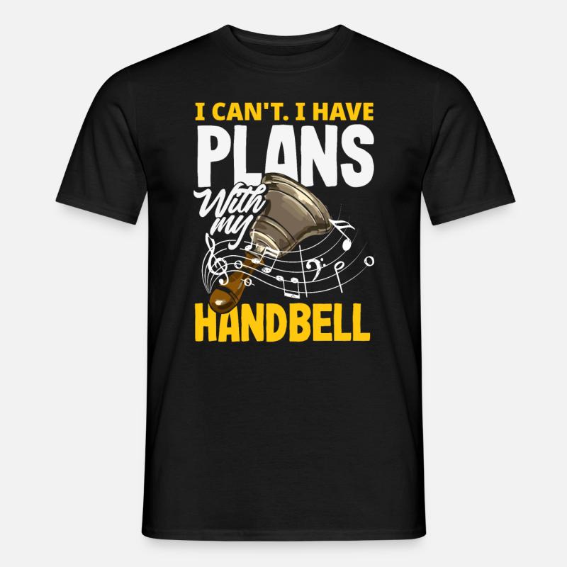 Chormusikinstrument Handglocke - Männer T-Shirt - Schwarz