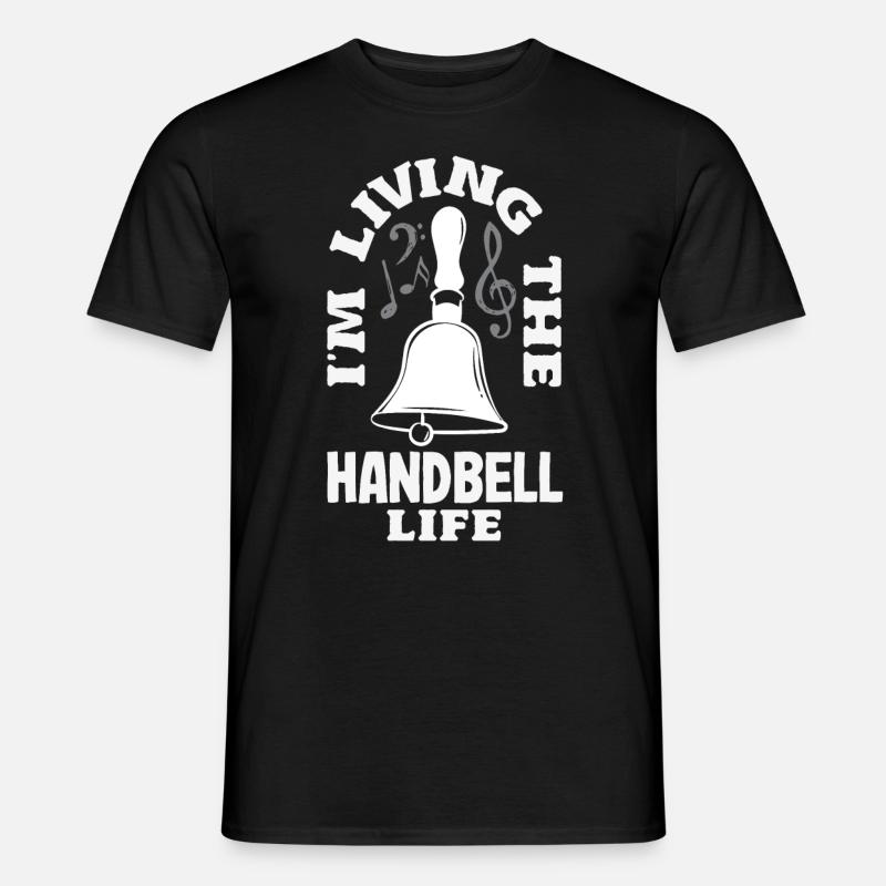 Chormusikinstrument Handglocke - Männer T-Shirt - Schwarz
