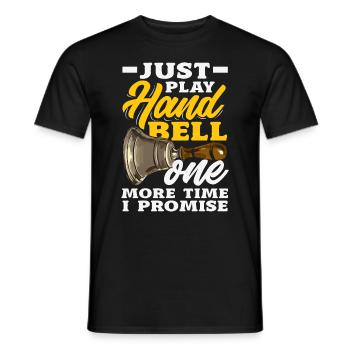 Choral Musical Instrument Hand Bell - Men's T-Shirt - black - Front - AI Model Male 178 light (178cm)