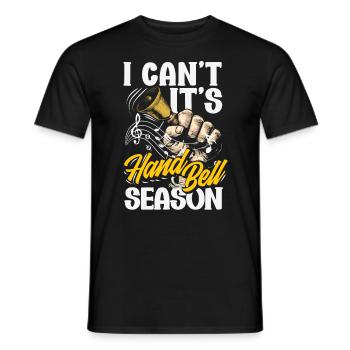 Choral Musical Instrument Hand Bell - Men's T-Shirt - black - Front - AI Model Male 178 light (178cm)