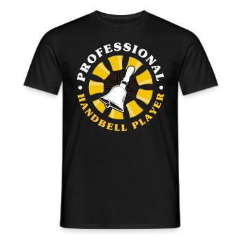 Choral Musical Instrument Hand Bell - Men's T-Shirt - black - Front - AI Model Male 178 light (178cm)