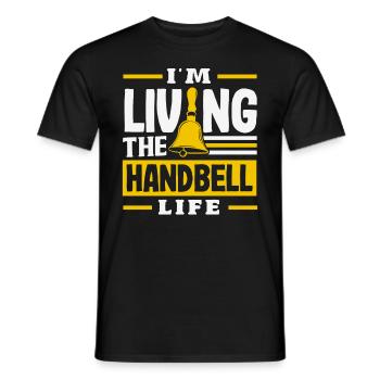 Choral Musical Instrument Hand Bell - Men's T-Shirt - black - Front - AI Model Male 178 light (178cm)