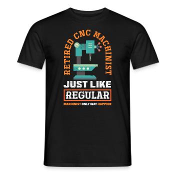 Machiniste CNC drôle - T-shirt homme - noir - Devant - AI Model Male 178 light (178cm)
