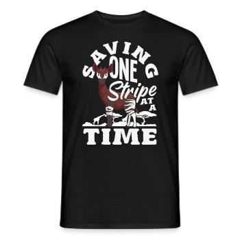Drôle d’amant d’okapi gardien de zoo - T-shirt homme - noir - Devant - AI Model Male 178 light (178cm)