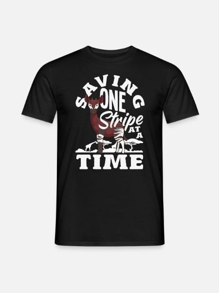 Funny zookeeper okapi lover - Men's T-Shirt - black