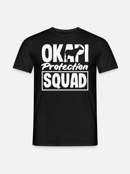 Funny zookeeper okapi lover - Men's T-Shirt - black