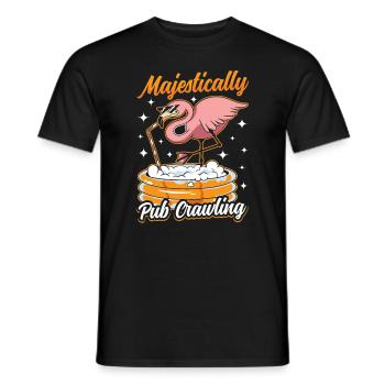 Crawled Pub Crawl Alcohol Drinking - Männer T-Shirt - Schwarz - Vorne - AI Model Male 178 light (178cm)
