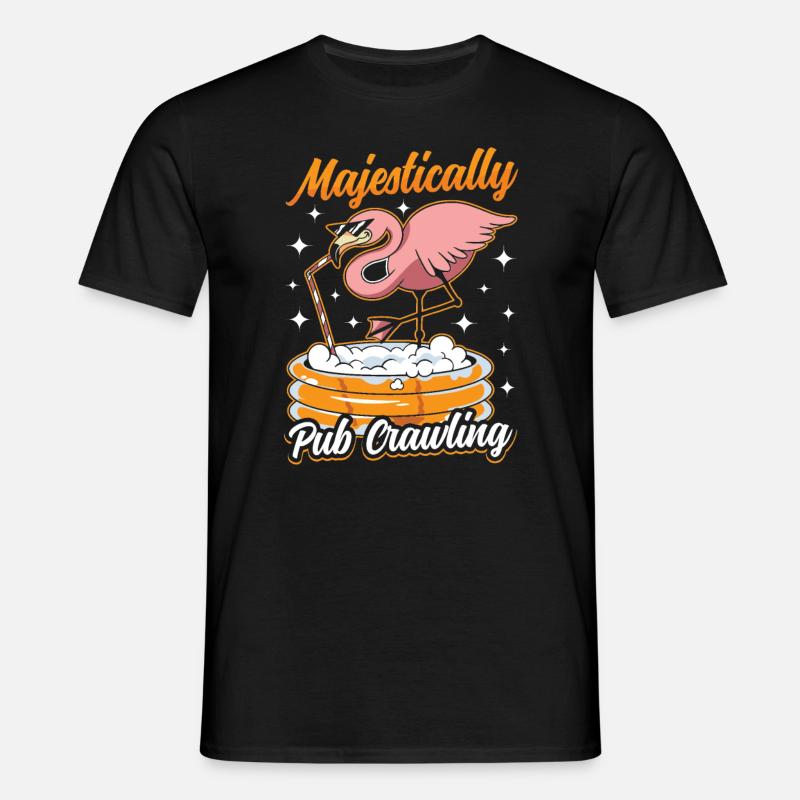 Crawled Pub Crawl Alcohol Drinking - Men's T-Shirt - black