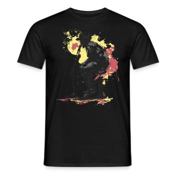 Poet Spoken Word Stand-Up Comedian - Men's T-Shirt - black - Front - AI Model Male 178 light (178cm)