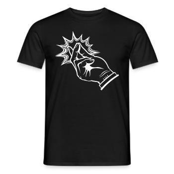 Poet Spoken Word Stand-Up Comedian - Men's T-Shirt - black - Front - AI Model Male 178 light (178cm)