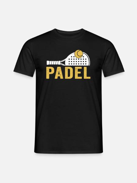 Padel - Männer T-Shirt - Schwarz