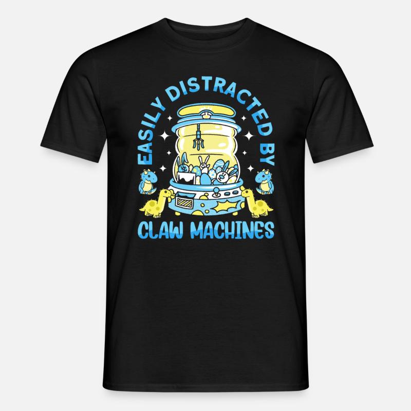 Claw Game Funny Claw Machine - Men’s T-shirt - black