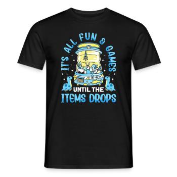 Claw Game Funny Claw Machine - Men's T-Shirt - black - Front - AI Model Male 178 light (178cm)