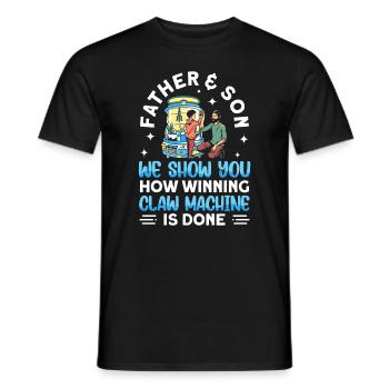 Claw Game Funny Claw Machine - Men's T-Shirt - black - Front - AI Model Male 178 light (178cm)