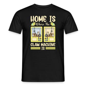 Claw Game Funny Claw Machine - Men's T-Shirt - black - Front - AI Model Male 178 light (178cm)