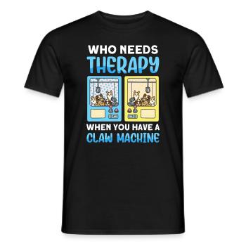 Claw Game Funny Claw Machine - Men's T-Shirt - black - Front - AI Model Male 178 light (178cm)