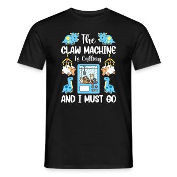 Claw Game Funny Claw Machine - Men's T-Shirt - black - Front - AI Model Male 178 light (178cm)