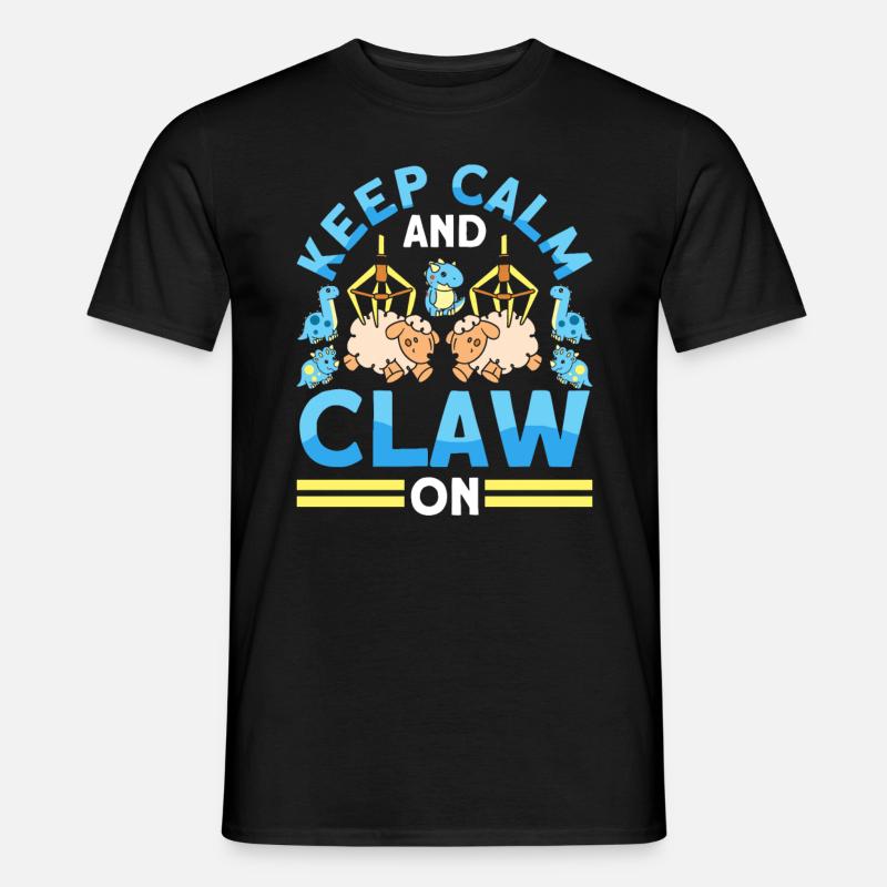 Claw Game Funny Claw Machine - Men’s T-shirt - black