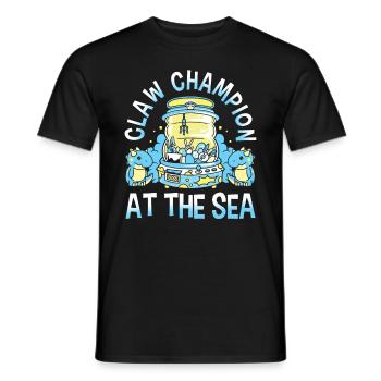 Claw Game Funny Claw Machine - Men's T-Shirt - black - Front - AI Model Male 178 light (178cm)