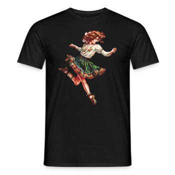 Irish Dance Feis Shamrock Festival - Men's T-Shirt - black - Front - AI Model Male 178 light (178cm)