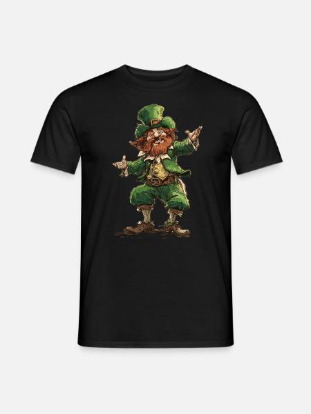Irischer Tanz Feis Kleeblatt Festival - Männer T-Shirt - Schwarz
