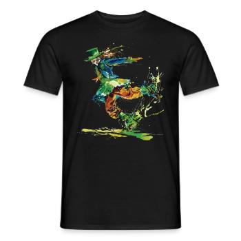 Irish Dance Feis Shamrock Festival - Men's T-Shirt - black - Front - AI Model Male 178 light (178cm)