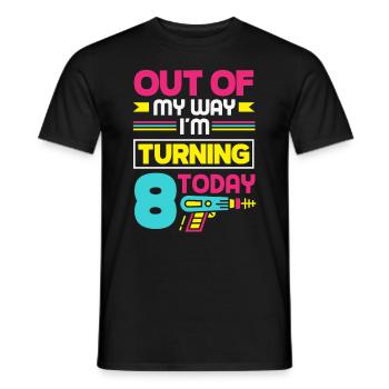Lasertag-geburtstagsfeier – Lasertag 8 - Männer T-Shirt - Schwarz - Vorne - AI Model Male 178 light (178cm)