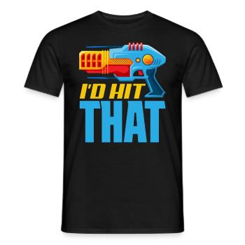 Indoor-laser-tag-party-outfit lasertag - Männer T-Shirt - Schwarz - Vorne - AI Model Male 178 light (178cm)