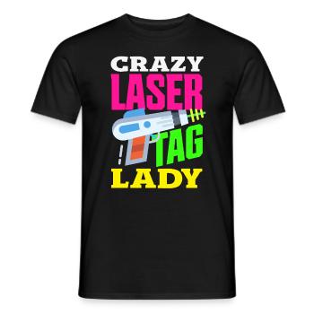 Indoor-laser-tag-party-outfit lasertag - Männer T-Shirt - Schwarz - Vorne - AI Model Male 178 light (178cm)