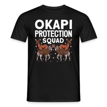 Lustiger Tierpfleger Okapi-liebhaber - Männer T-Shirt - Schwarz - Vorne - AI Model Male 178 light (178cm)