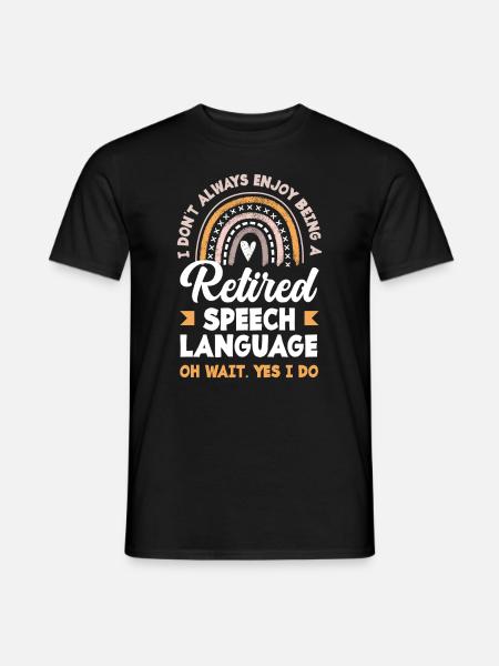 Sprachtherapeutin Sprachheilpädagogin Logopädin - Männer T-Shirt - Schwarz
