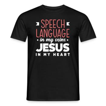 Orthophoniste, orthophoniste, orthophoniste - T-shirt homme - noir - Devant - AI Model Male 178 light (178cm)