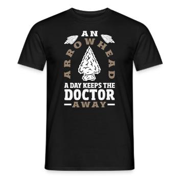 Arrowhead Hunter Archery Arrowhead - Men's T-Shirt - black - Front - AI Model Male 178 light (178cm)