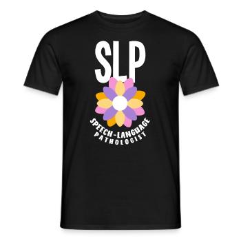 Speech therapist, speech therapist, speech therapist - Men's T-Shirt - black - Front - AI Model Male 178 light (178cm)