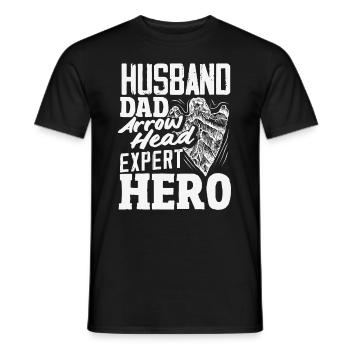 Arrowhead Hunter Archery Arrowhead - Men's T-Shirt - black - Front - AI Model Male 178 light (178cm)
