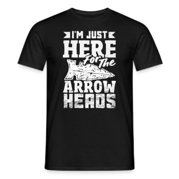 Arrowhead Hunter Bogenschießen Arrowhead - Männer T-Shirt - Schwarz - Vorne - AI Model Male 178 light (178cm)