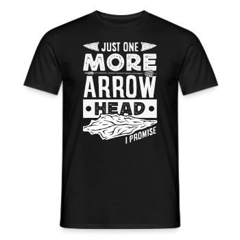 Arrowhead Hunter Bogenschießen Arrowhead - Männer T-Shirt - Schwarz - Vorne - AI Model Male 178 light (178cm)
