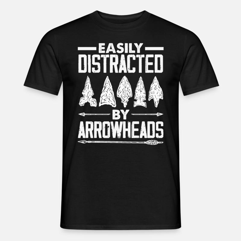 Arrowhead Hunter Bogenschießen Arrowhead - Männer T-Shirt - Schwarz