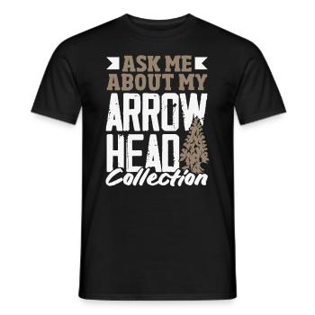 Arrowhead Hunter Bogenschießen Arrowhead - Männer T-Shirt - Schwarz - Vorne - AI Model Male 178 light (178cm)