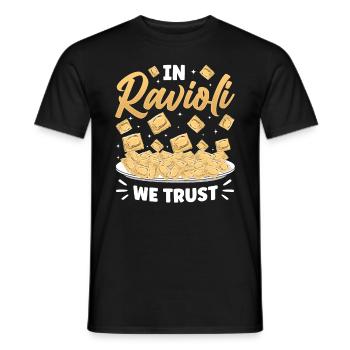 Lustige Italienisches Ravioli Pasta - Männer T-Shirt - Schwarz - Vorne - AI Model Male 178 light (178cm)
