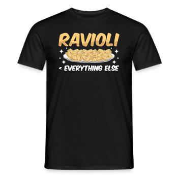 Lustige Italienisches Ravioli Pasta - Männer T-Shirt - Schwarz - Vorne - AI Model Male 178 light (178cm)
