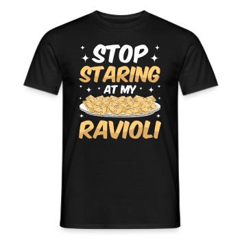 Lustige Italienisches Ravioli Pasta - Männer T-Shirt - Schwarz - Vorne - AI Model Male 178 light (178cm)