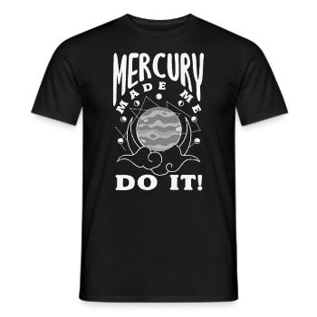 Rückläufige Planeten Merkur Rückläufig - Männer T-Shirt - Schwarz - Vorne - AI Model Male 178 light (178cm)