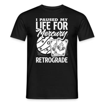 Retrograde planets Mercury retrograde - Men's T-Shirt - black - Front - AI Model Male 178 light (178cm)