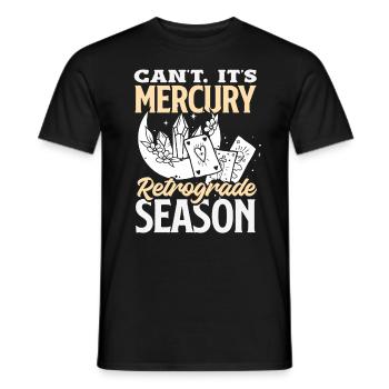Retrograde planets Mercury retrograde - Men's T-Shirt - black - Front - AI Model Male 178 light (178cm)